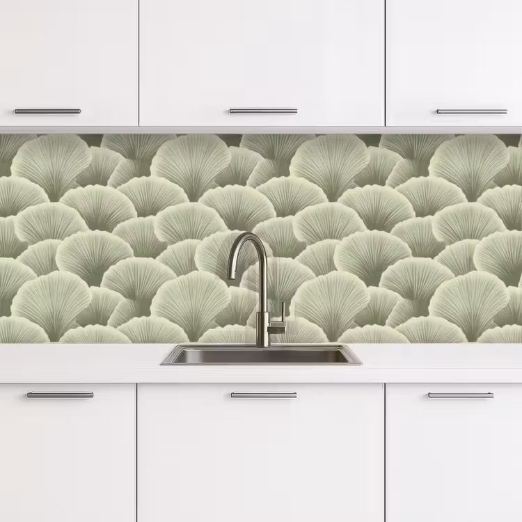 Kitchen splashback - Fan - Leaf - Green — 4