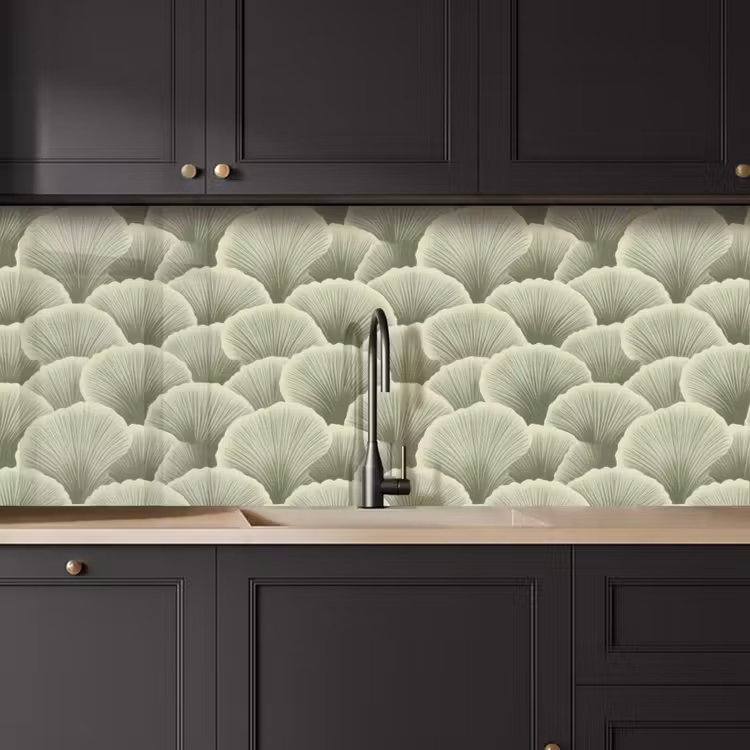 Kitchen splashback - Fan - Leaf - Green — 6