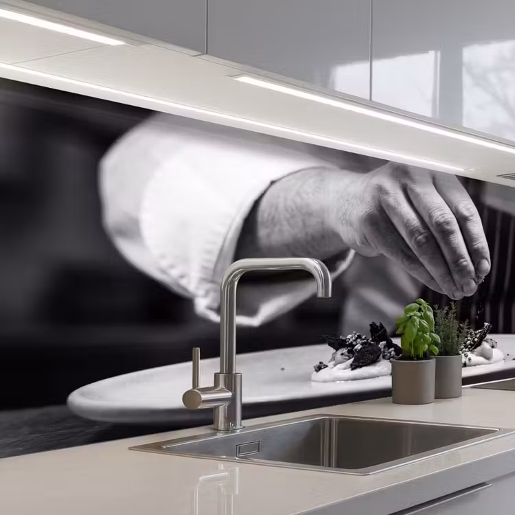 Kitchen splashback - Chef - garnish - dish — 2