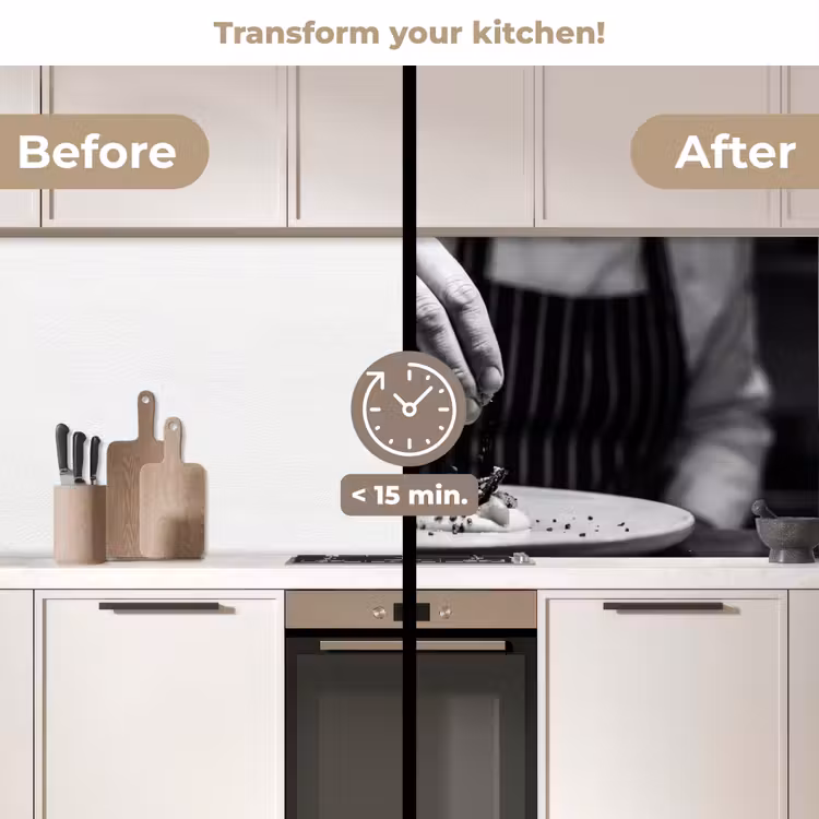 Kitchen splashback - Chef - garnish - dish — 3