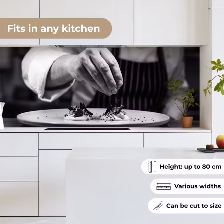 Kitchen splashback - Chef - garnish - dish — 7