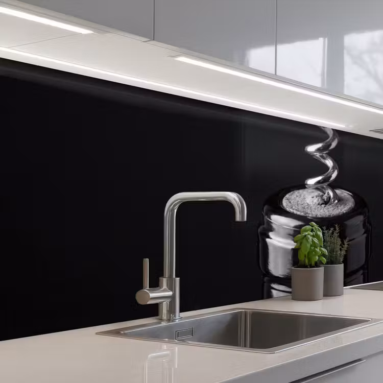 Kitchen splashback - Corkscrew - Wine - Black - White — 2