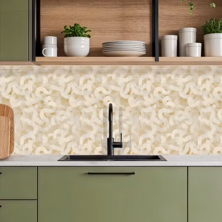Kitchen splashback - Abstract - Lines - Beige — 8