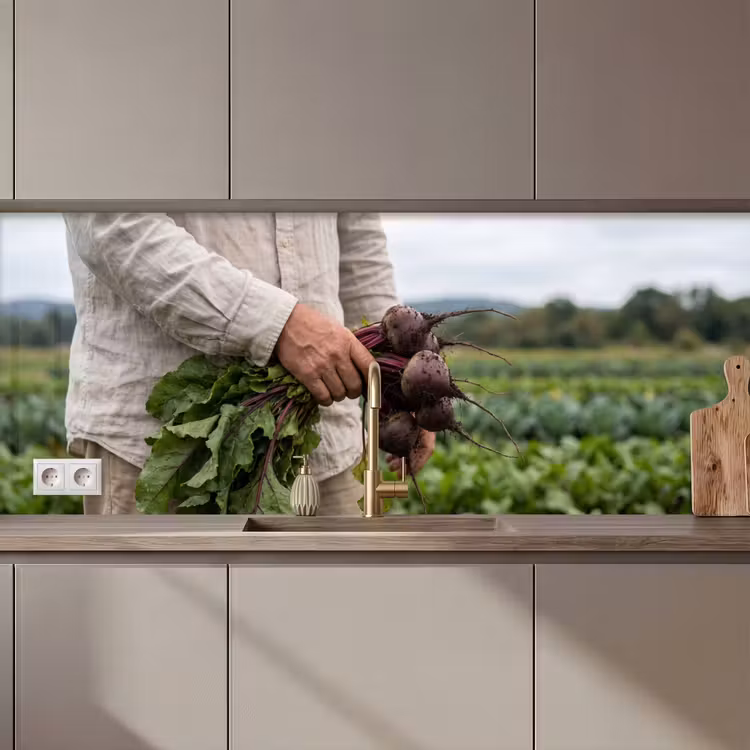Kitchen splashback - Beets - Fresh - Kitchen Garden — 1