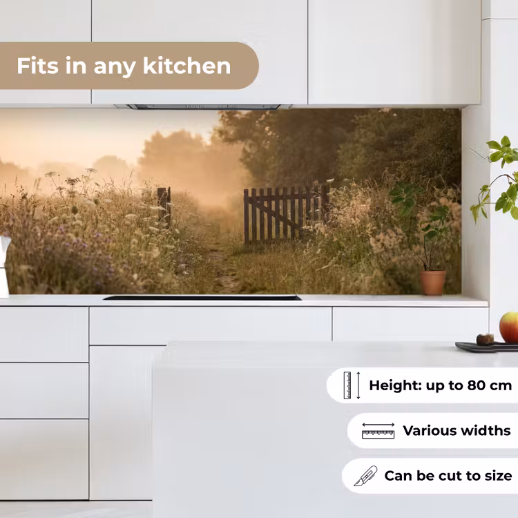 Kitchen splashback - Fence - Nature - Fog - Field — 7