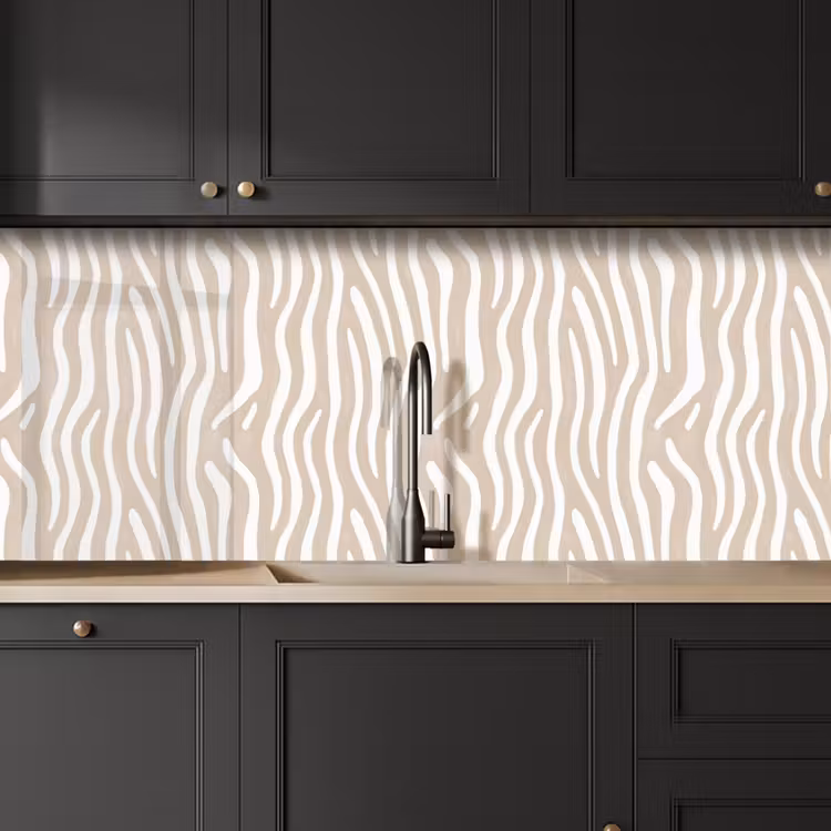 Kitchen splashback - Abstract - Zebra - Beige — 6