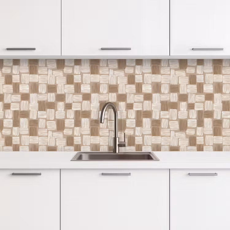 Kitchen splashback - Block - Pattern - Brown — 4