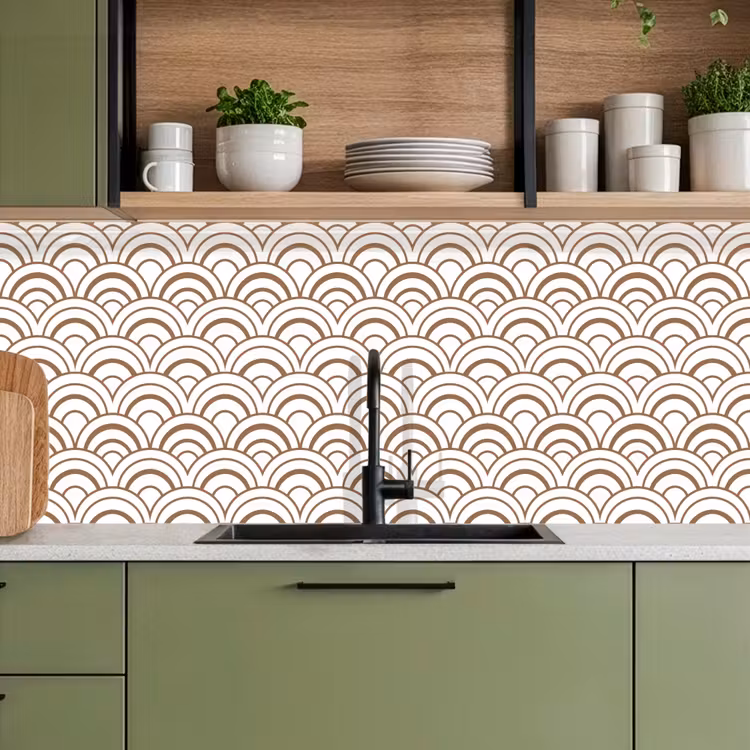 Kitchen splashback - Classic - Motif - Terracotta — 8