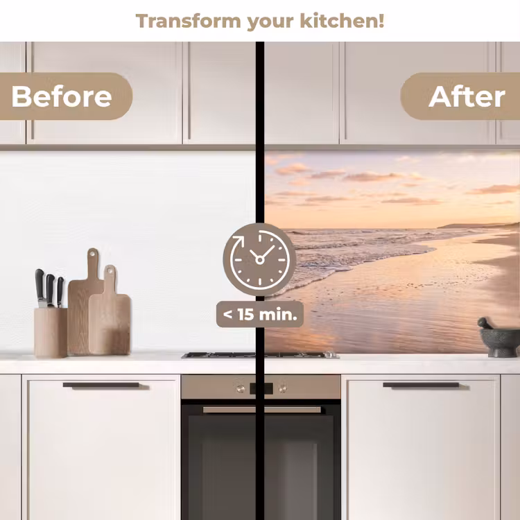 Kitchen splashback - Beach - Surf - Clouds — 3