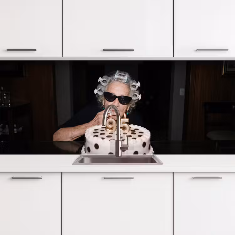 Kitchen splashback - Birthday - Curly pin - Grandma — 4