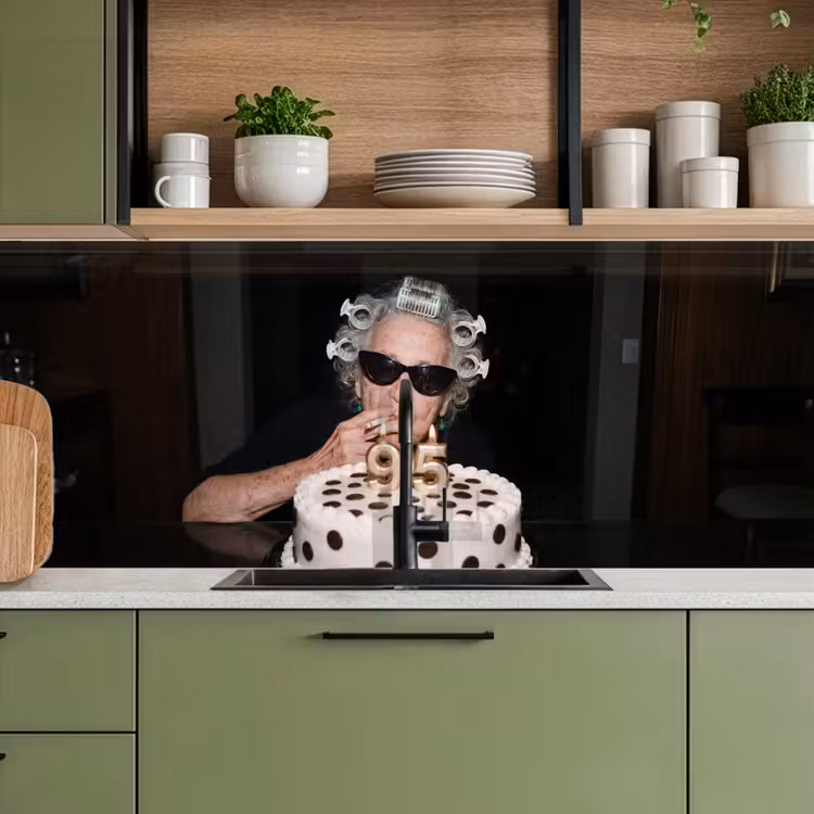 Kitchen splashback - Birthday - Curly pin - Grandma — 8