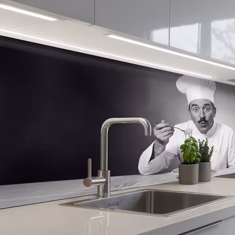 Kitchen splashback - Chef - Spaghetti - Pasta — 2