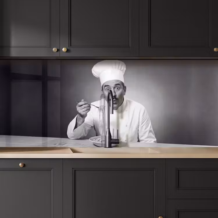 Kitchen splashback - Chef - Spaghetti - Pasta — 6