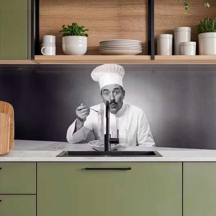 Kitchen splashback - Chef - Spaghetti - Pasta — 8