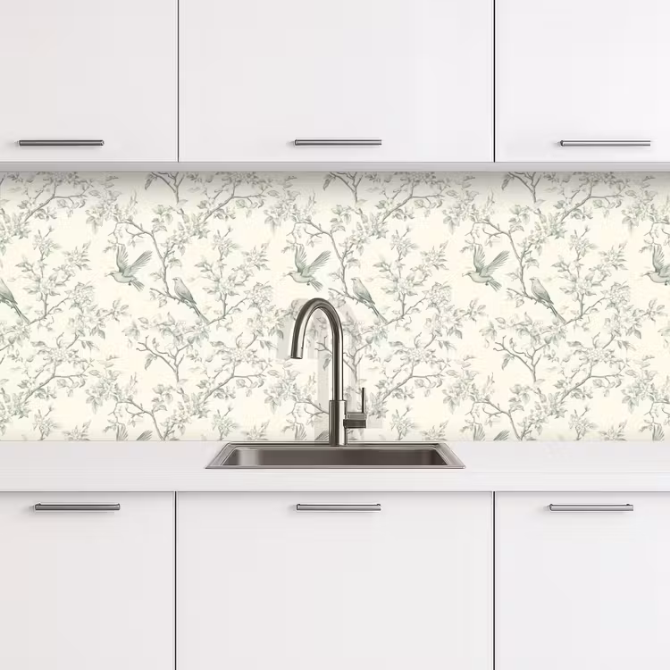 Kitchen splashback - Classic - Birds - Green — 4