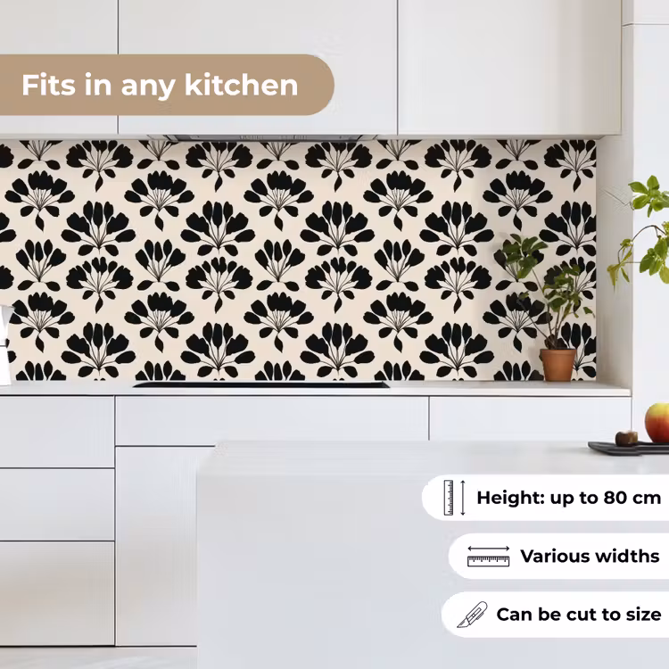Kitchen splashback - Abstract - Pattern - Black — 7