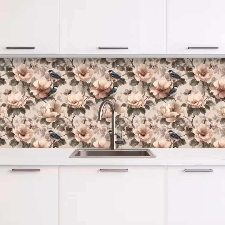 Kitchen splashback - Classic - Birds - Colorful — 4