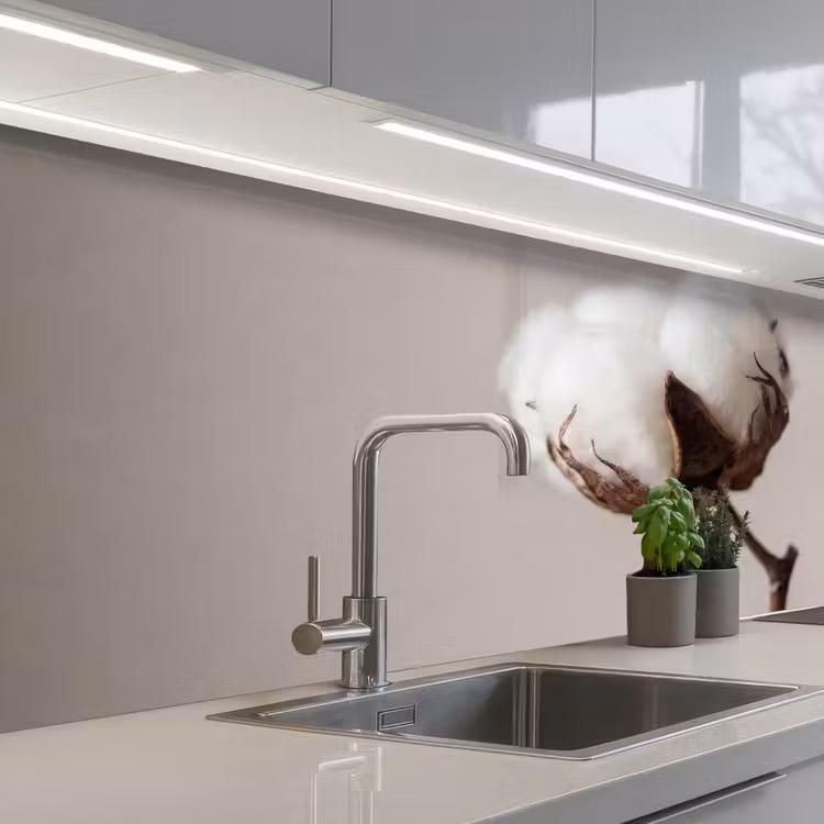 Kitchen splashback - Cotton ball - Minimalist - White — 2