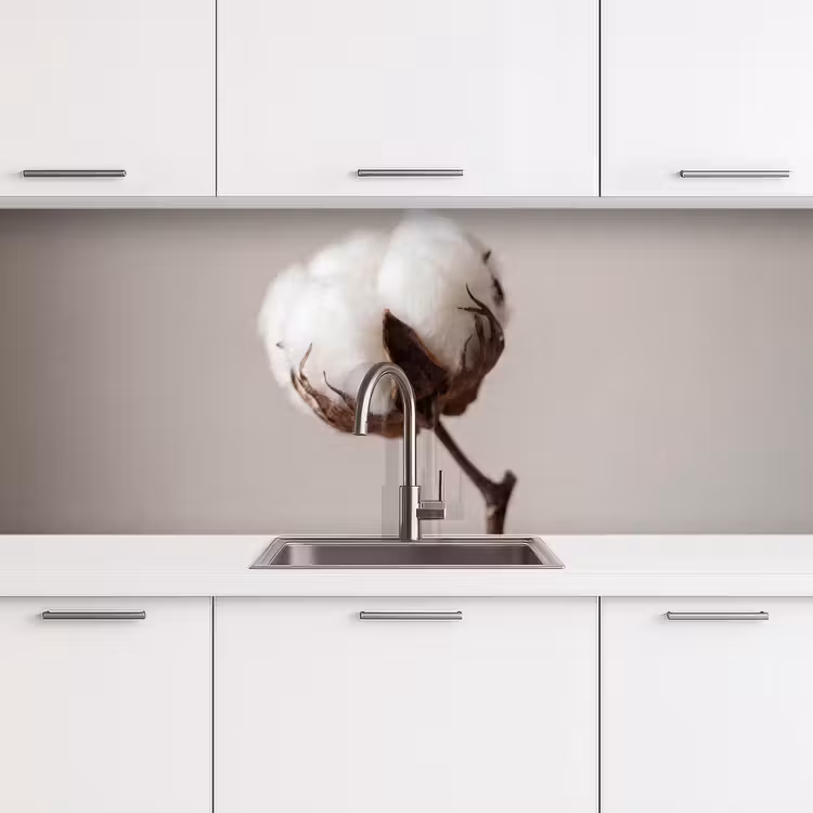 Kitchen splashback - Cotton ball - Minimalist - White — 4