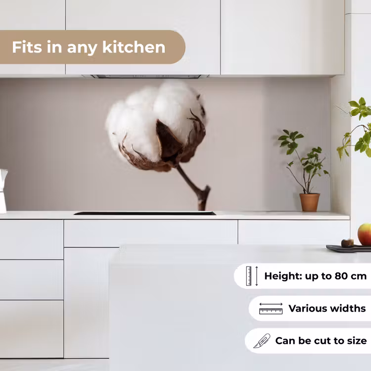 Kitchen splashback - Cotton ball - Minimalist - White — 7