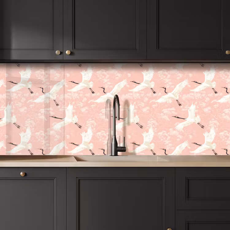 Kitchen splashback - Crane - Blossom - Pink — 6
