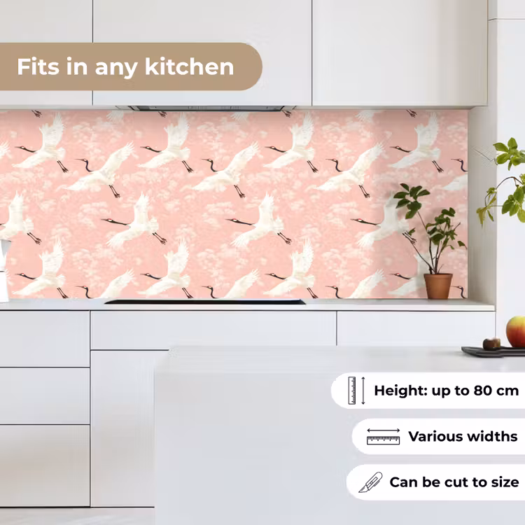 Kitchen splashback - Crane - Blossom - Pink — 7