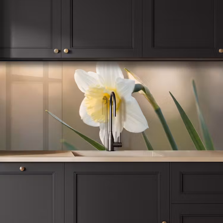 Kitchen splashback - Daffodil - Flower - Minimalist — 6