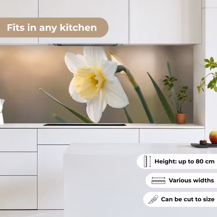 Kitchen splashback - Daffodil - Flower - Minimalist — 7