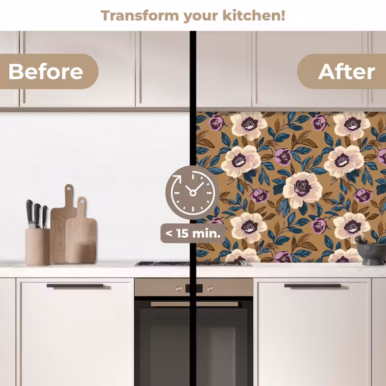 Kitchen splashback - Floral - Still life - Colorful — 3
