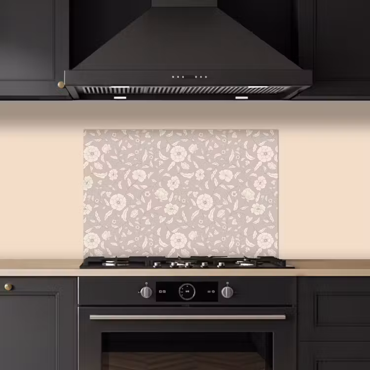 Kitchen splashback for hob - Flowers - Petals - Pattern — 5