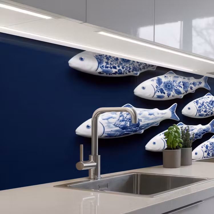Kitchen splashback - Fish - Delftware - Ceramics — 2