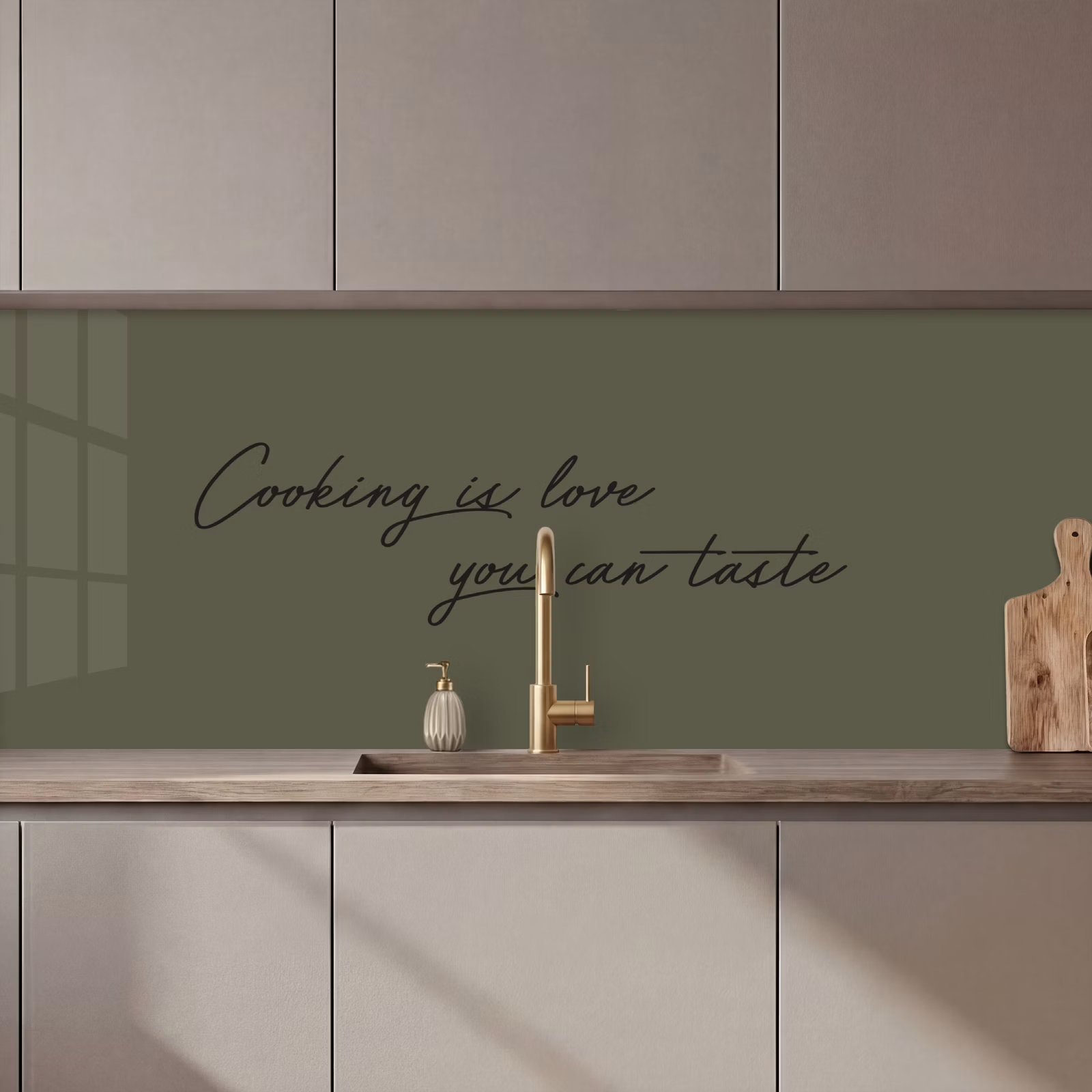 Kitchen splashback - Cooking is love you can taste — 1