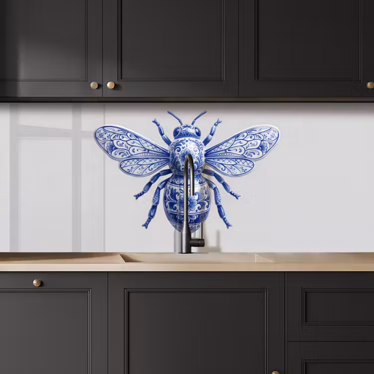 Kitchen splashback - Bee - Modern - Delft - Blue — 6