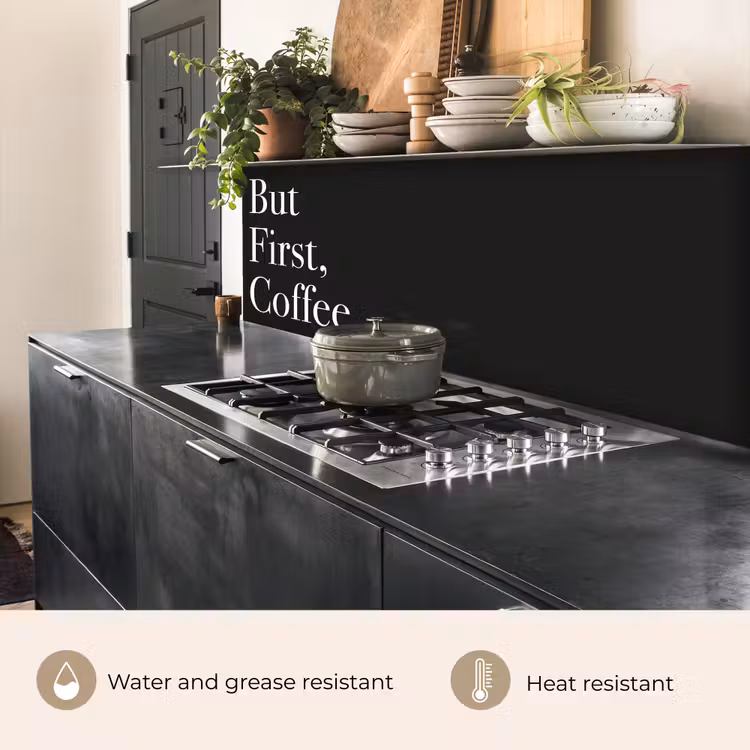 Kitchen splashback - But First Coffee — 5