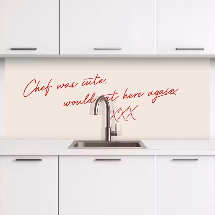 Kitchen splashback - Chef was cute would eat here agian — 4