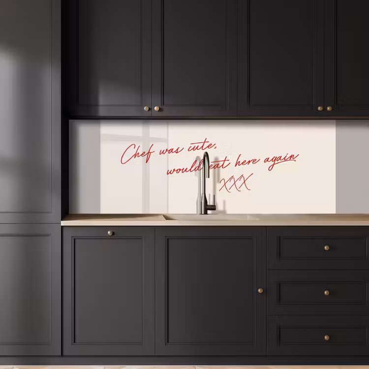 Kitchen splashback - Chef was cute would eat here agian — 6