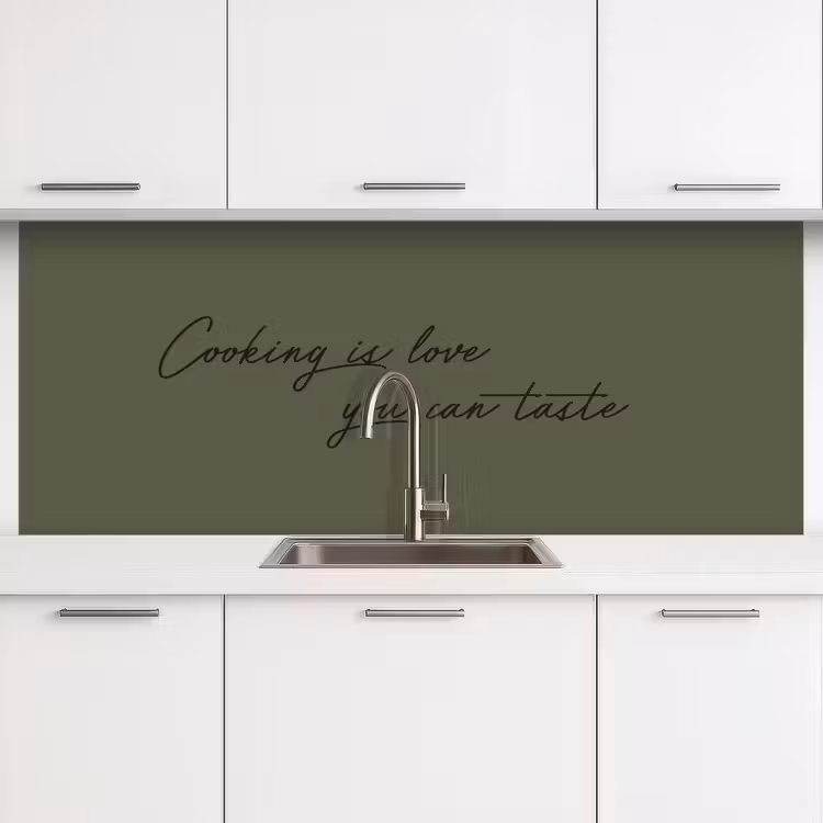 Kitchen splashback - Cooking is love you can taste — 4