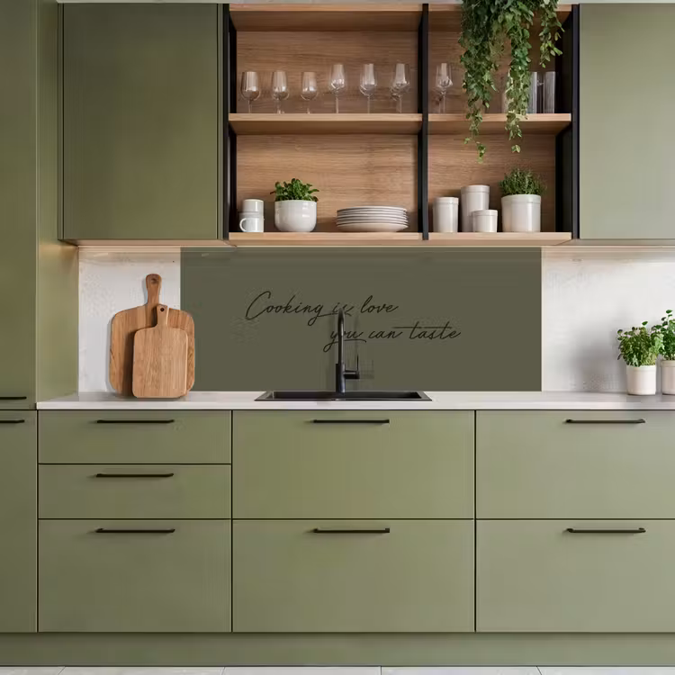 Kitchen splashback - Cooking is love you can taste — 8