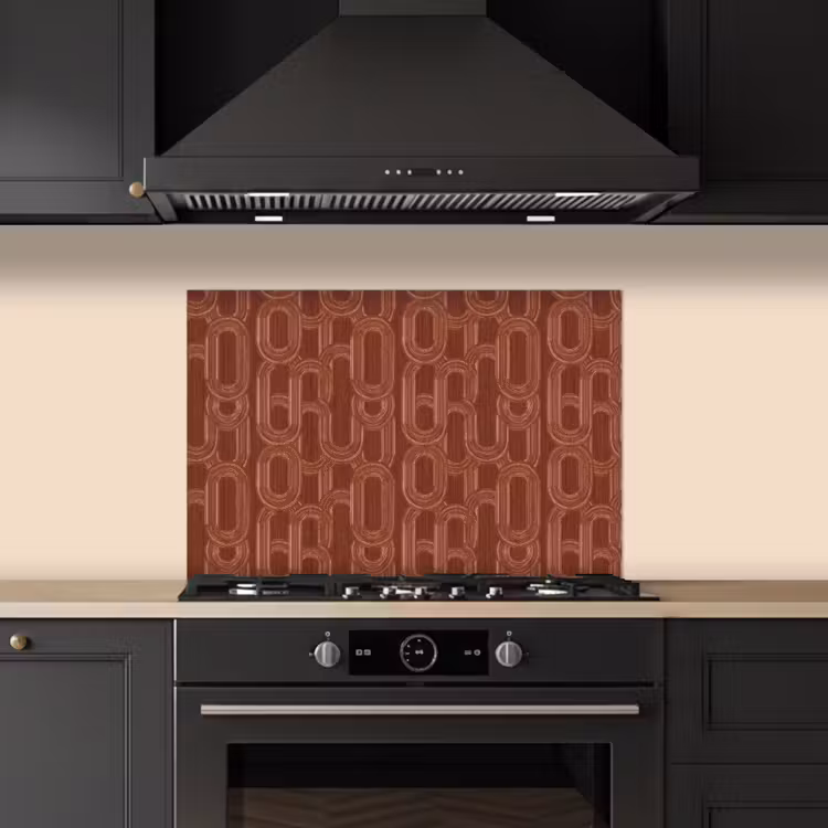 Kitchen splashback for hob - Abstract - Texture - Brown — 5