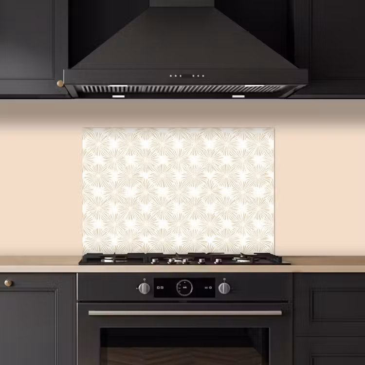 Kitchen splashback for hob - Abstract - Motif - Beige — 5