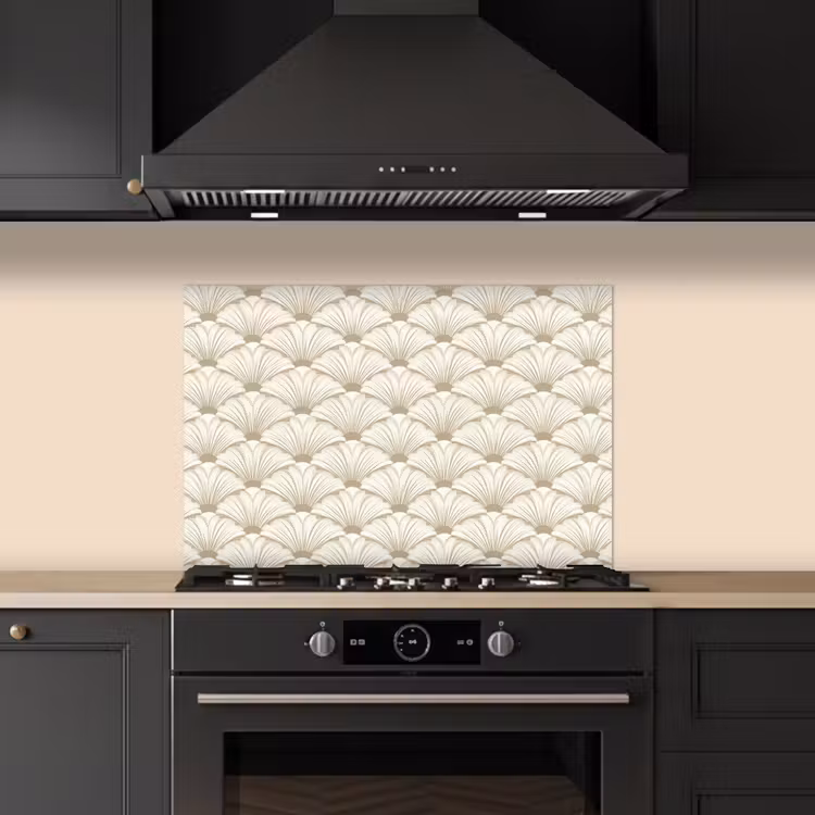 Kitchen splashback for hob - Classic - Art - Beige — 5