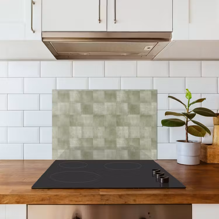 Kitchen splashback for hob - Flats - Rustic - Green — 3