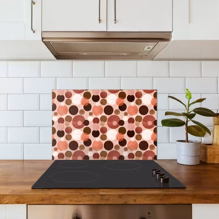 Kitchen splashback for hob - Circles - Modern - Colorful — 3