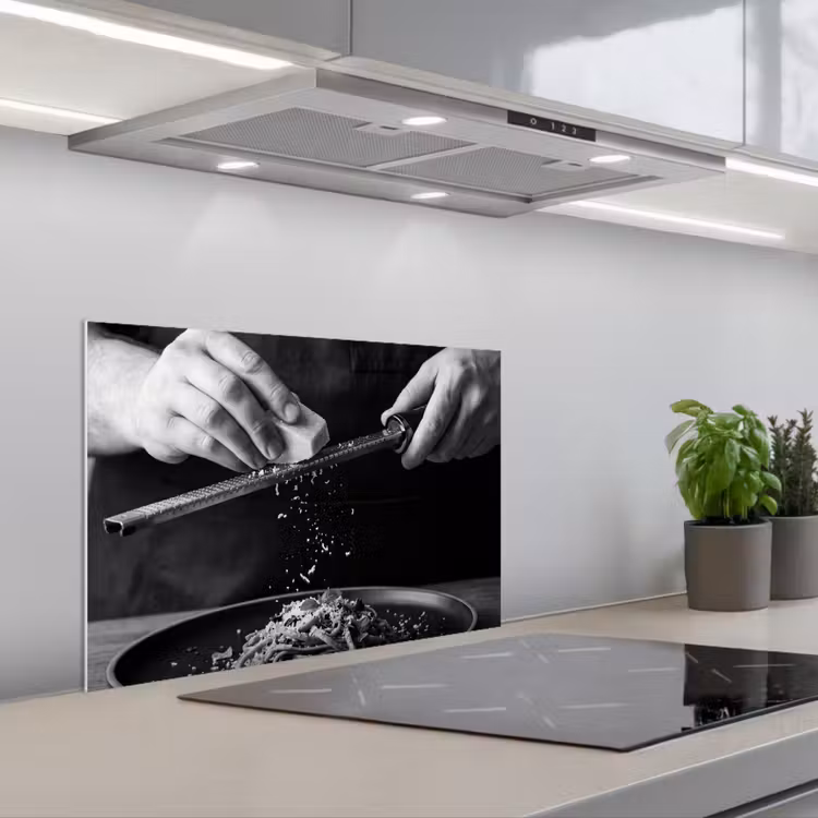 Kitchen splashback for hob - Cheese - Pasta - Grater — 1