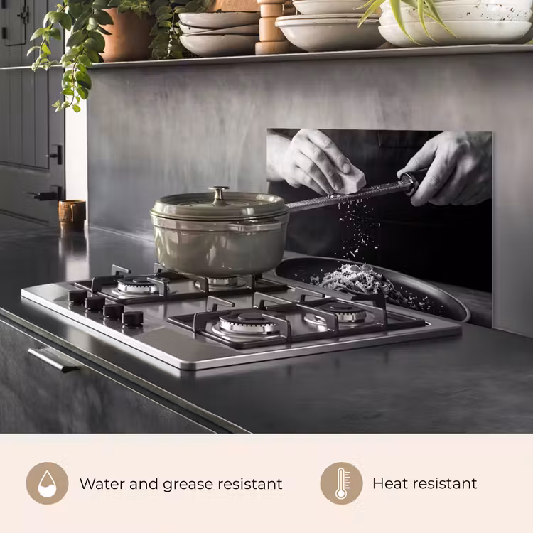 Kitchen splashback for hob - Cheese - Pasta - Grater — 2