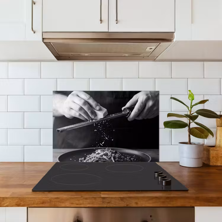 Kitchen splashback for hob - Cheese - Pasta - Grater — 3