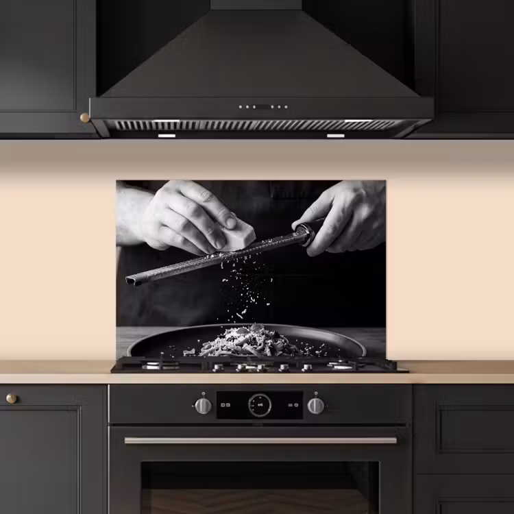 Kitchen splashback for hob - Cheese - Pasta - Grater — 5