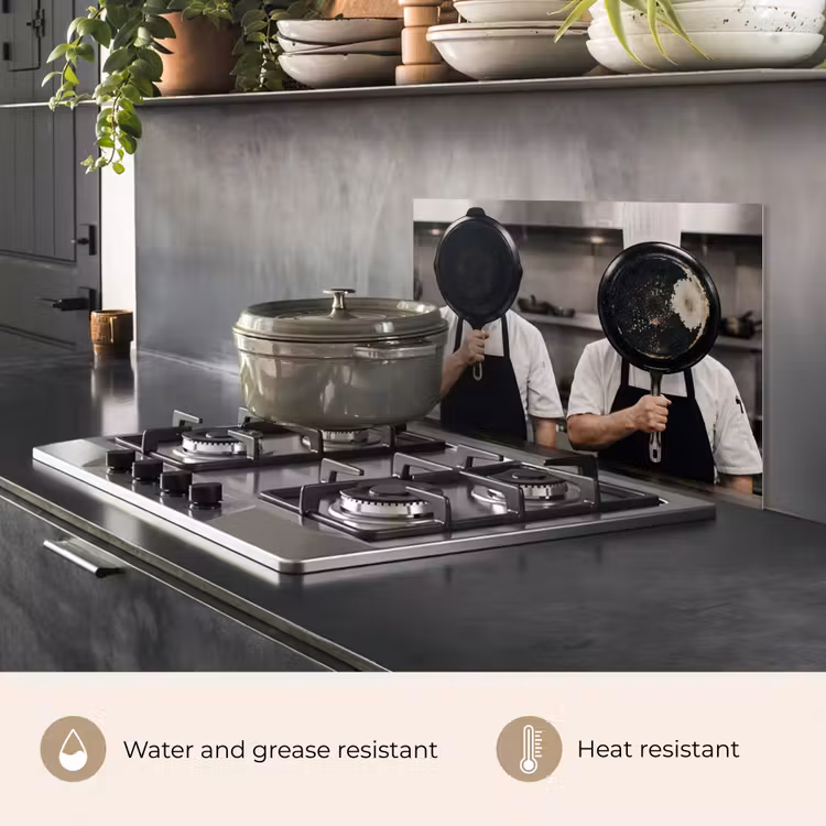 Kitchen splashback for hob - Cooks - Frying pans - Kitchen — 2
