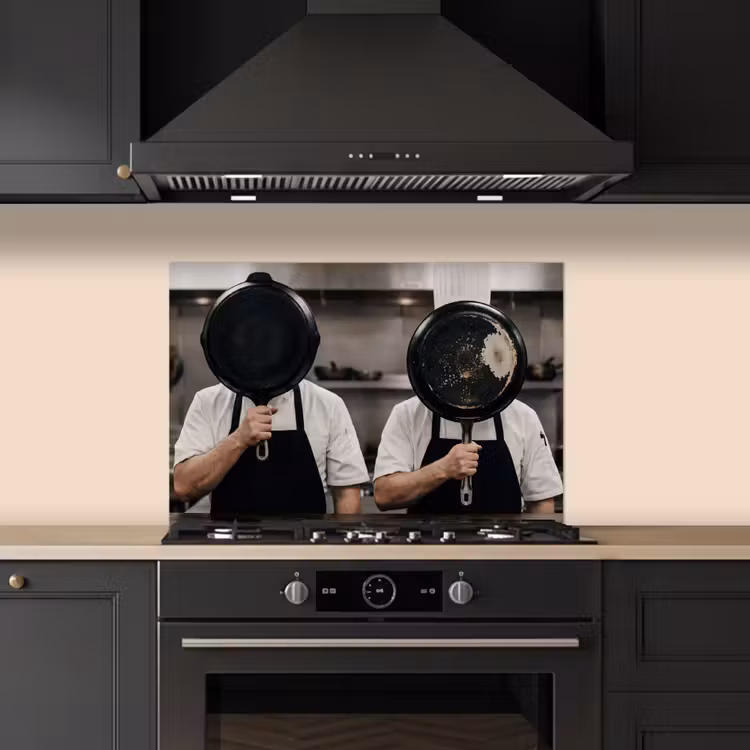 Kitchen splashback for hob - Cooks - Frying pans - Kitchen — 5
