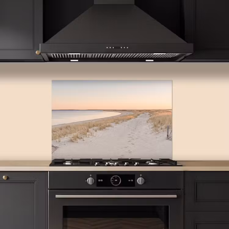 Kitchen splashback for hob - Coastline - Horizon - Fence — 5